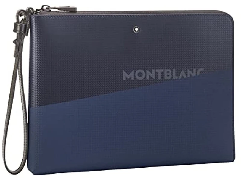 Montblanc MB Extreme 2.0 Pouch Medium wPrint Bag, Men, BK/Bl (Multicolour), One Size