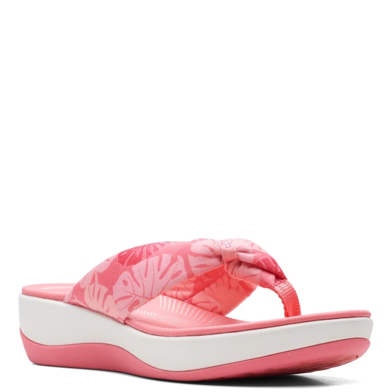 Clarks Women's Arla Glison Flip-Flop, Coral Print Textile, 9 UK - Image 1