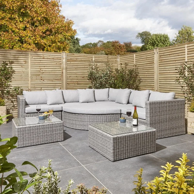 Rowlinson Marbella Multi Function Garden Rattan Furniture Set