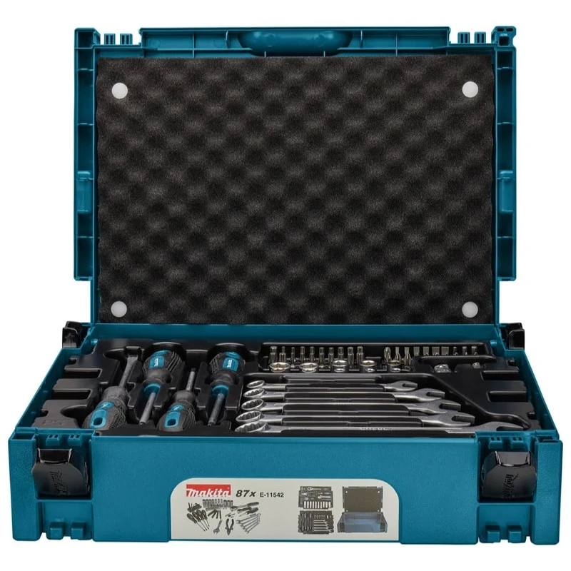 Makita E-11542 87 Piece Mechanics Set Supplied in a Makpac Case