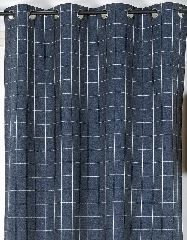 LINDER Blue Curtains 140 x 240 cm