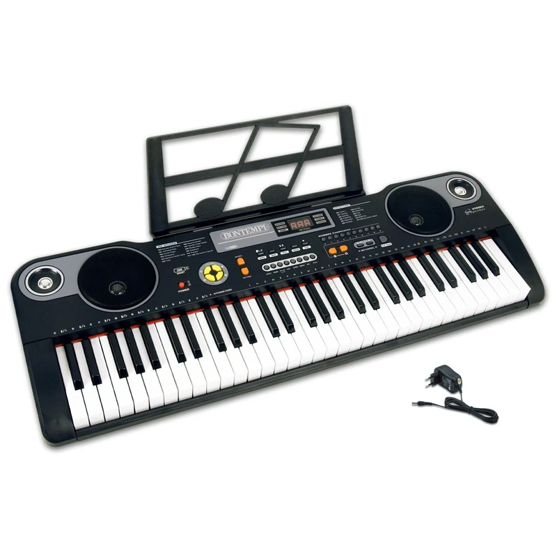 Bontempi | HarmonyKeys Professional Step Digital Keyboard, 61 Keys with USB Connection and Network Adapter for Perfect Harmony, 860 x 295 x 90 mm