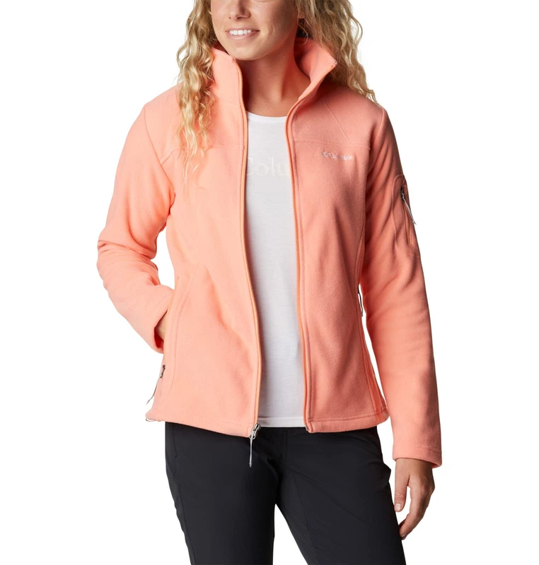 Columbia Women's Fast Trek Fleece Vest Old Jacket, Coral Reef 879, 1X