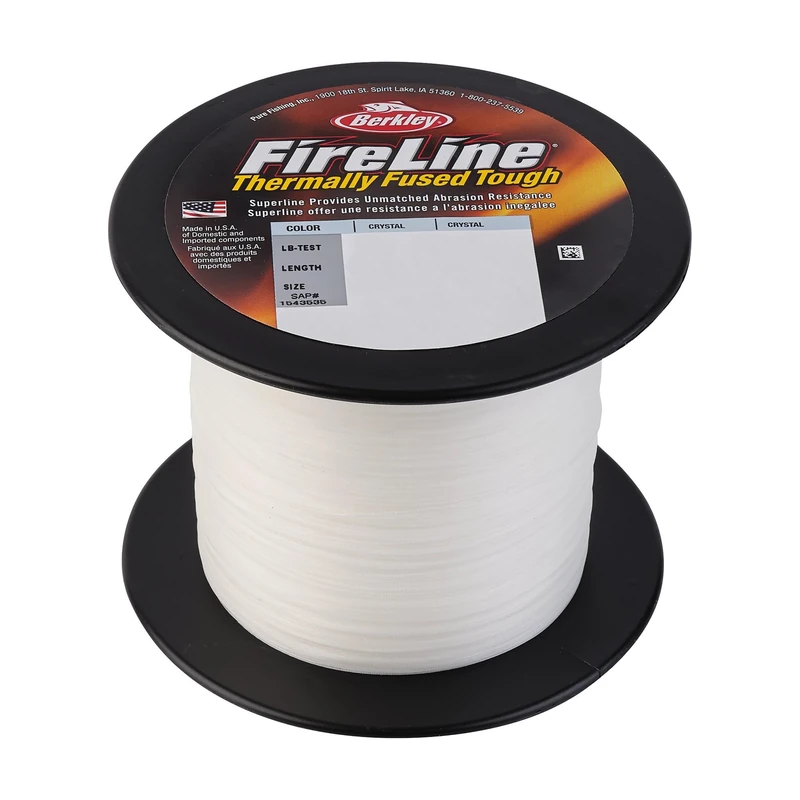 Berkley FireLine® Superline, Crystal, 14lb | 6.3kg, 1500yd | 1371m Fishing Line, Suitable for Freshwater Environments