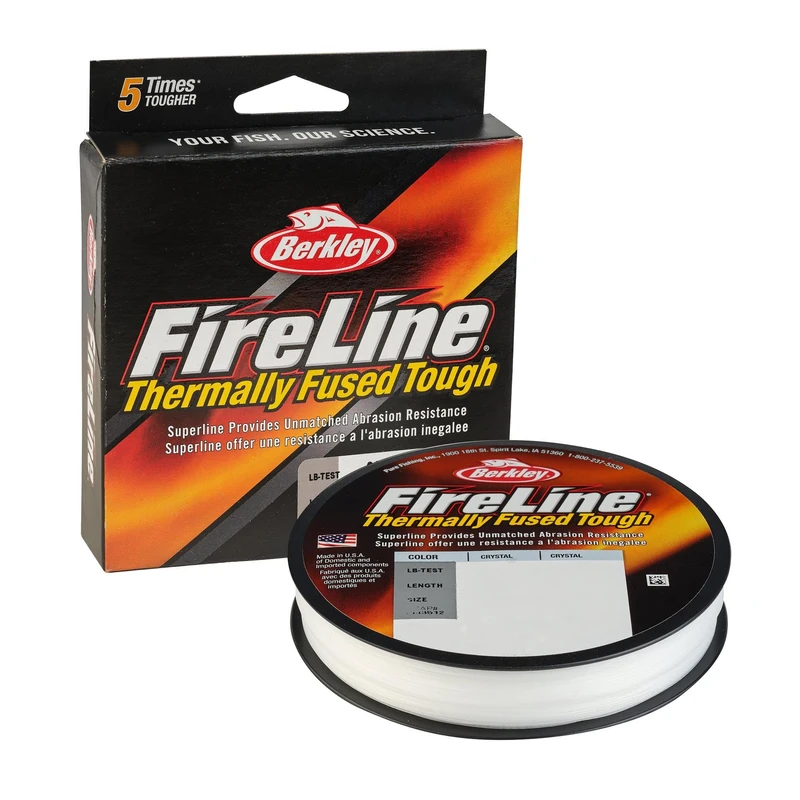 Berkley FireLine® Superline, Crystal, 20lb | 9kg, 300yd | 274m Fishing Line, Suitable for Freshwater Environments