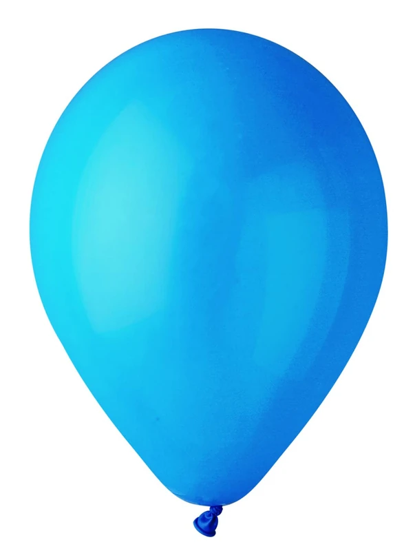 Pack 100 balloons in natural latex Premium Quality G120 (Ø 33cm / 13"), blue - Image 1