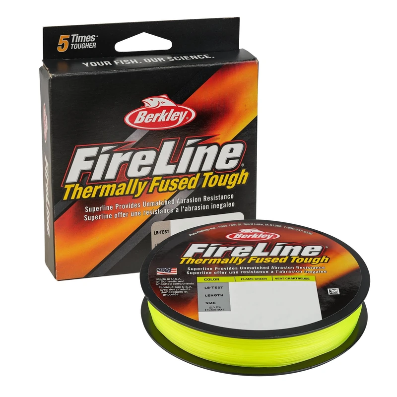 Berkley FireLine® Superline, Flame Green, 4lb | 1.8kg, 300yd | 274m Fishing Line, Suitable for Freshwater Environments