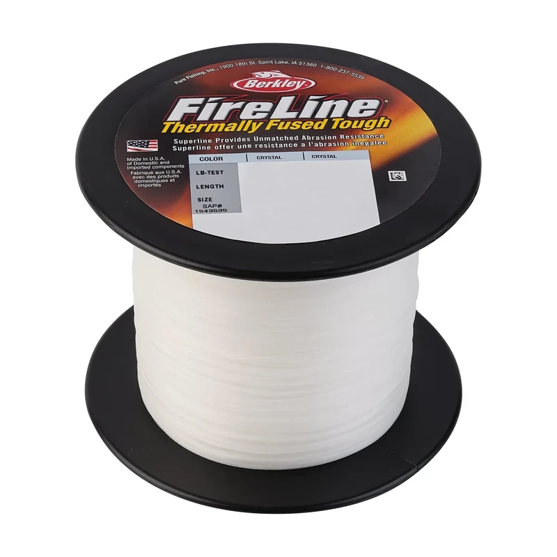 Berkley FireLine® Superline, Crystal, 10lb | 4.5kg, 1500yd | 1371m Fishing Line, Suitable for Freshwater Environments