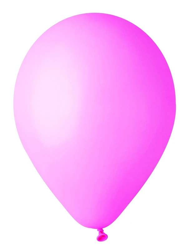 Pack 100 balloons in natural latex Premium Quality G120 (Ø 33cm / 13"), bright pink