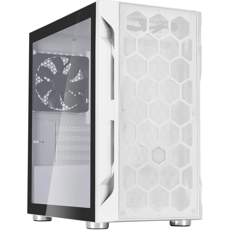 Silverstone Fara H1M Tempered Glass side panel White Gaming Case