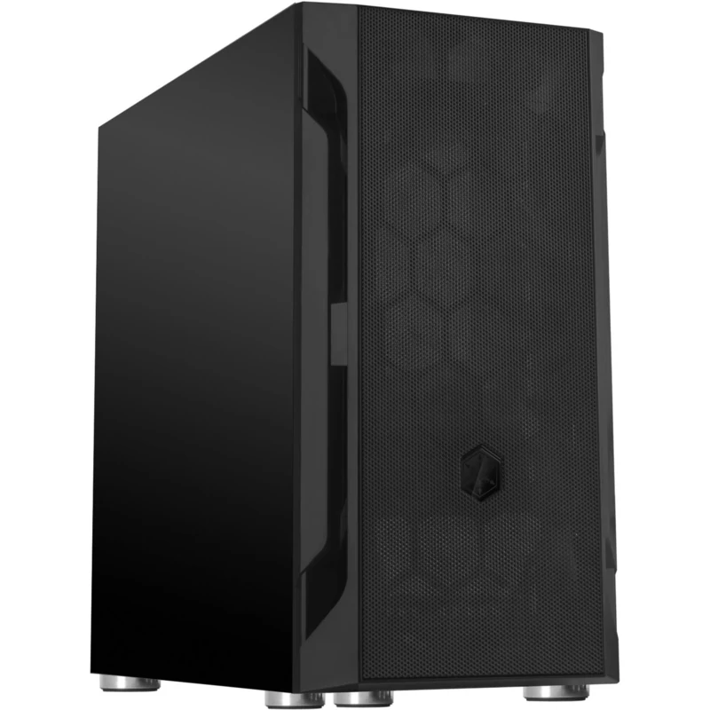 SilverStone Technology FARA H1M, Black, steel panel, Stylish and distinct Micro-ATX gaming chassis, SST-FAH1MB