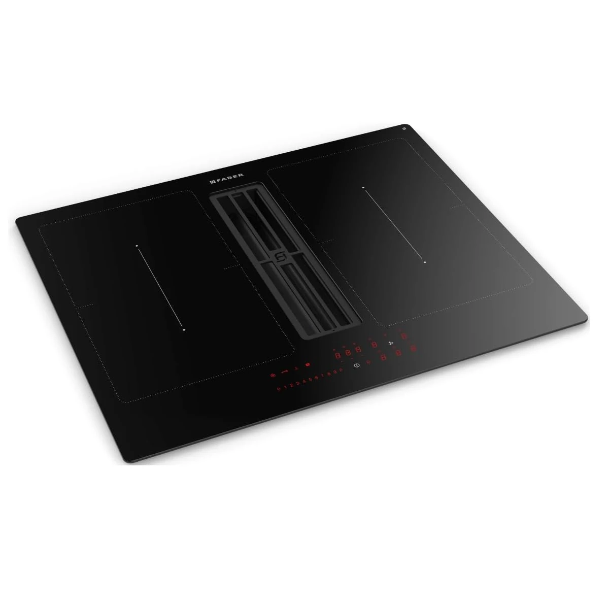 Faber 340.0627.227, Induction hob with integrated exhaust hood GALILEO SMART BK A600, Black