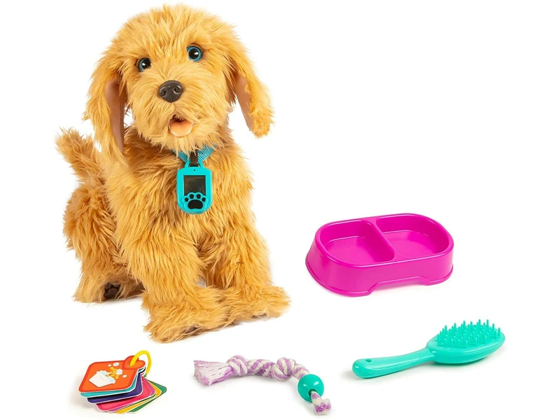 Famosa - Moji, interactive dog with over 150 reactions, includes sounds, movements and emotions (700016894),Multicoloured