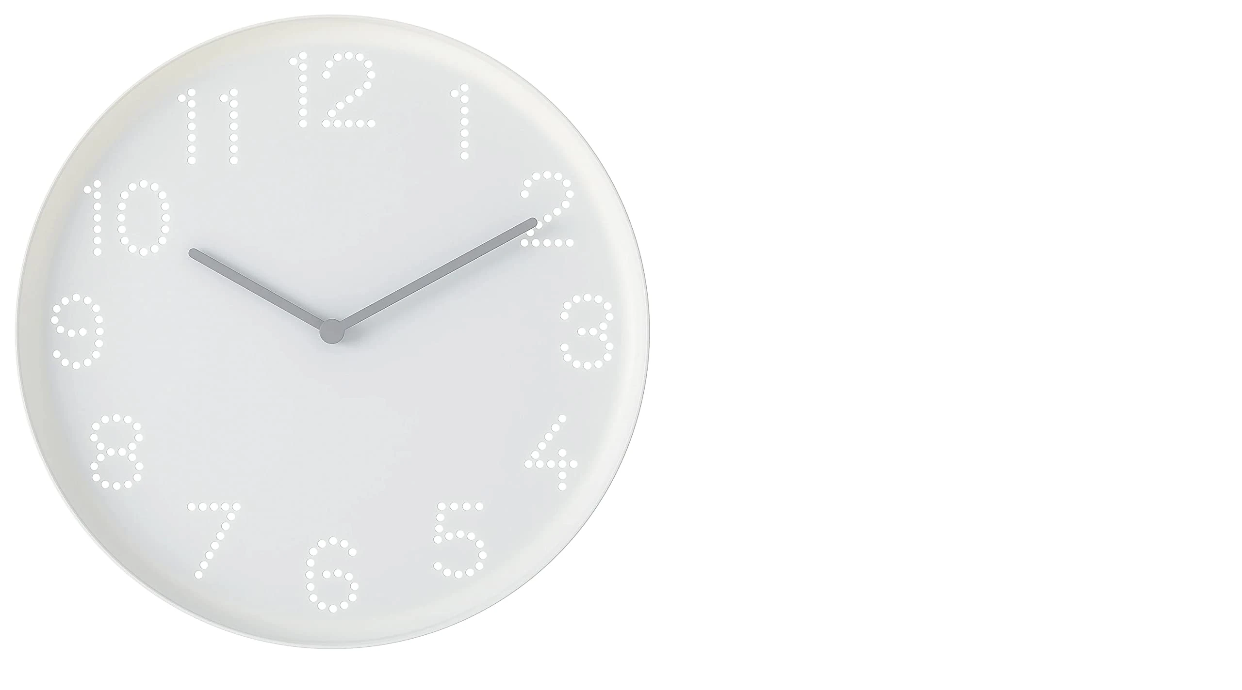 Ikea Tromma Polypropylene Plastic Wall Clock (White, 25 Cm, 9 ¾")