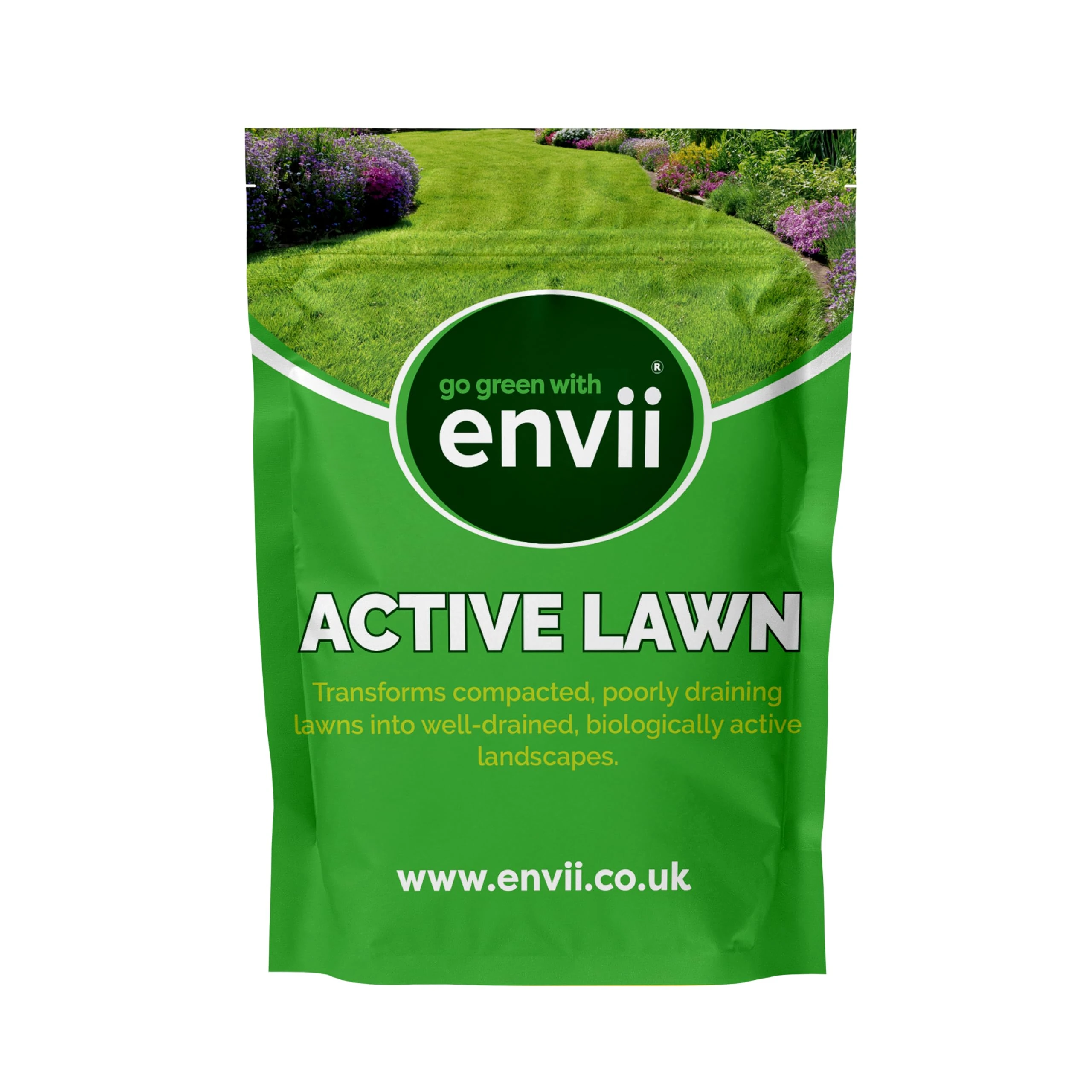 Envii Active Lawn – Lawn Clay Soil Improver, Improves Aeration & Lawn Health (Covers up to 40m2)