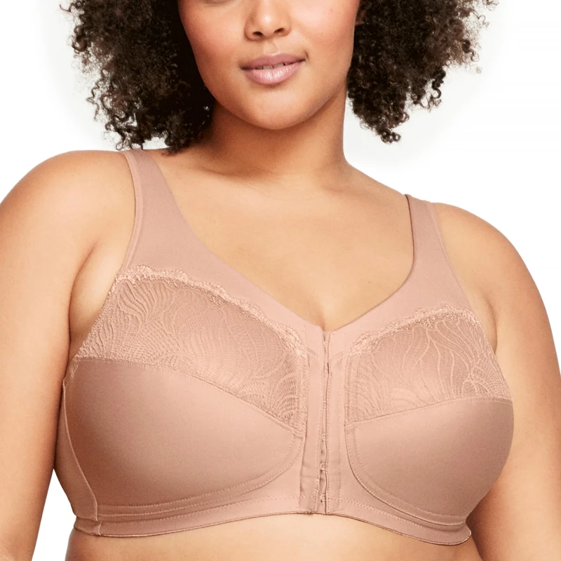 Glamorise MagicLift Natural Shape Front-Closure Wirefree Bra 1210 (Women's & Women's Plus) - Image 1