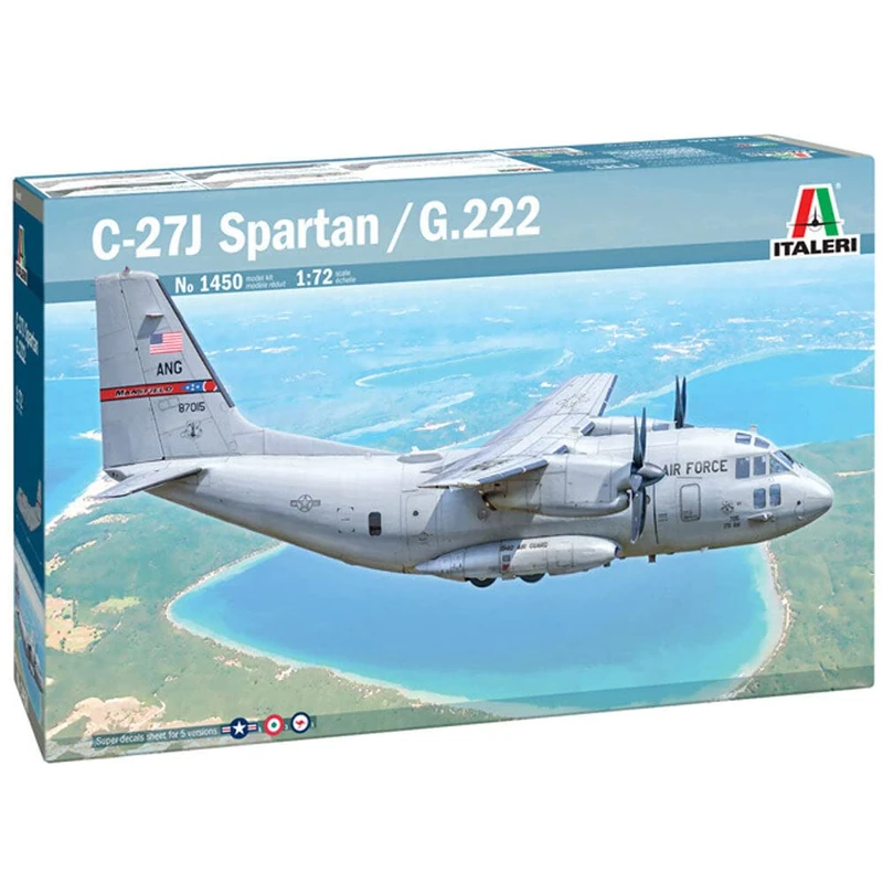 ITALERI ITA1450 Alenia C-27J/G.222 Spartan Model kit, Unpainted - Image 1