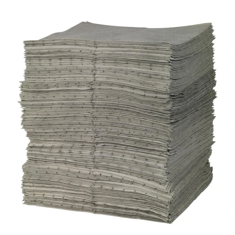 SPC® by Brady Universal Sorbent Pads – Pack of 200 Heavyweight, 1-Ply, Bonded and Perforated Pads, 40 cm x 50 cm, High Absorption Capacity for Oils, Water, Solvents, and Coolants - Image 1