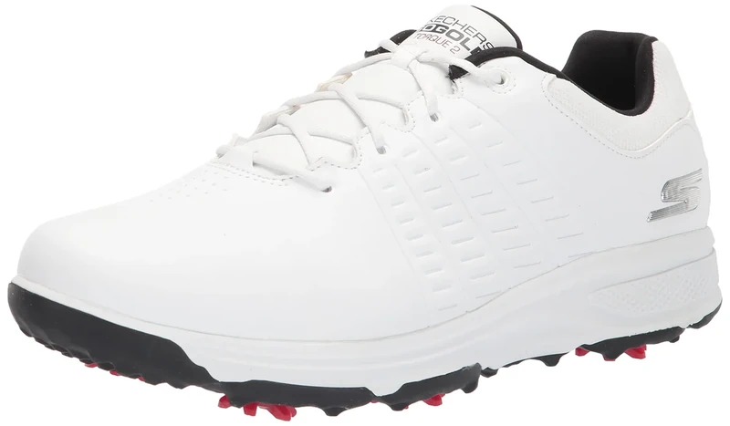 Skechers Men's Torque Waterproof Golf Shoe Golf Shoe, Suela Blanco Black, 10.5 UK