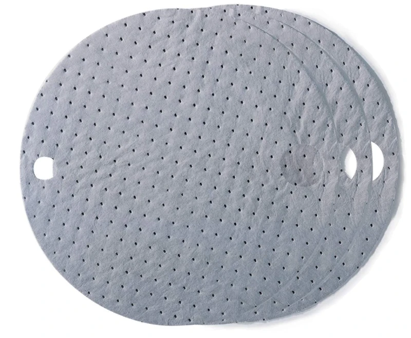 Universal Absorbent Drum Lid, 560mm, Gray, Pack of 25