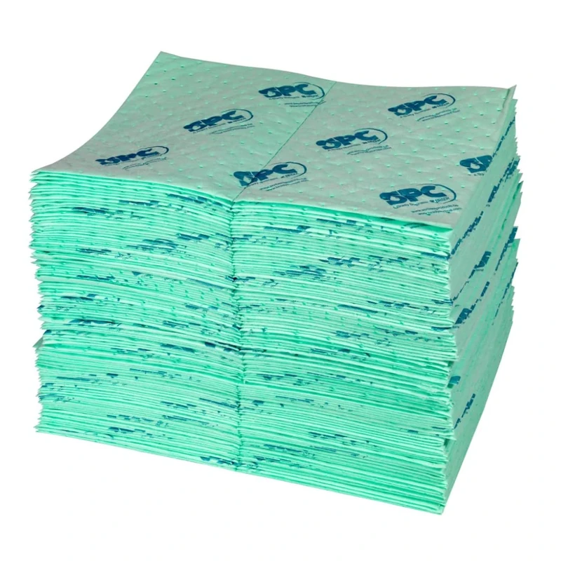 Universal Plus Sheet for Chemicals, 500mm x 400mm, Green, Pack of 100