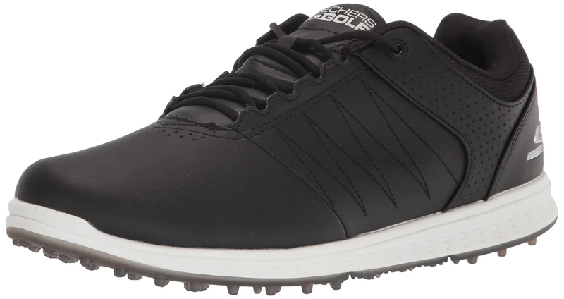 Skechers Men's Pivot Spikeless Golf Shoe, Black, 10 Wide