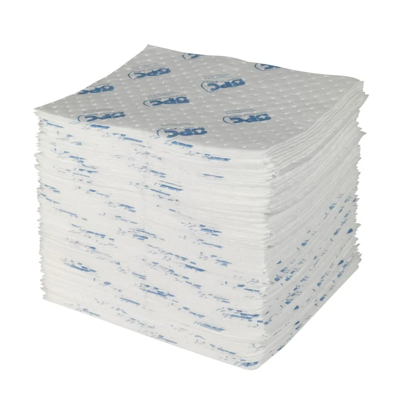 SPC® by Brady Oil Absorbent Sheets – Pack of 300, Lightweight, 3-Ply Pads, MAXX Technology for High Absorbency & Low Disposal Costs, 40 cm x 50 cm