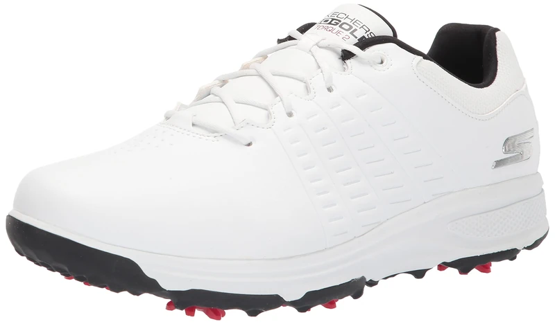 Skechers Men's Torque Waterproof Golf Shoe Golf Shoe, Suela Blanco Black, 8.5 UK