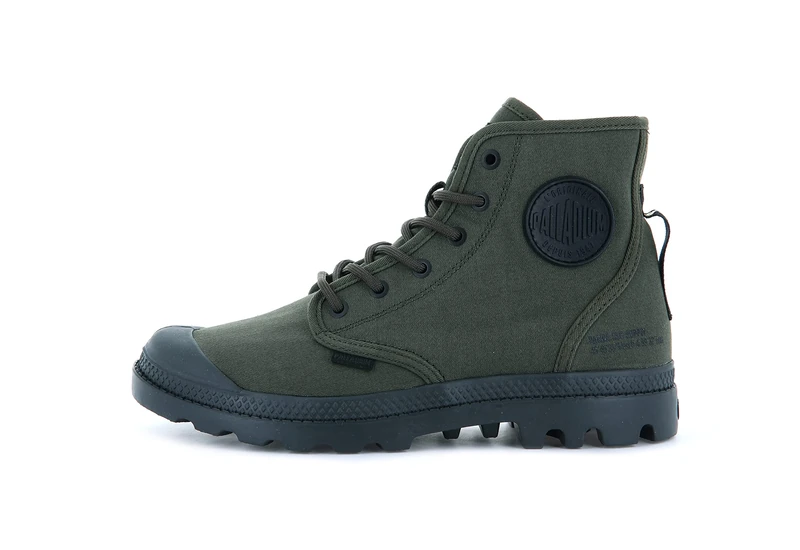 Palladium, Pampa Hi Htg Supply, Sneaker unisex, Green, 3 UK