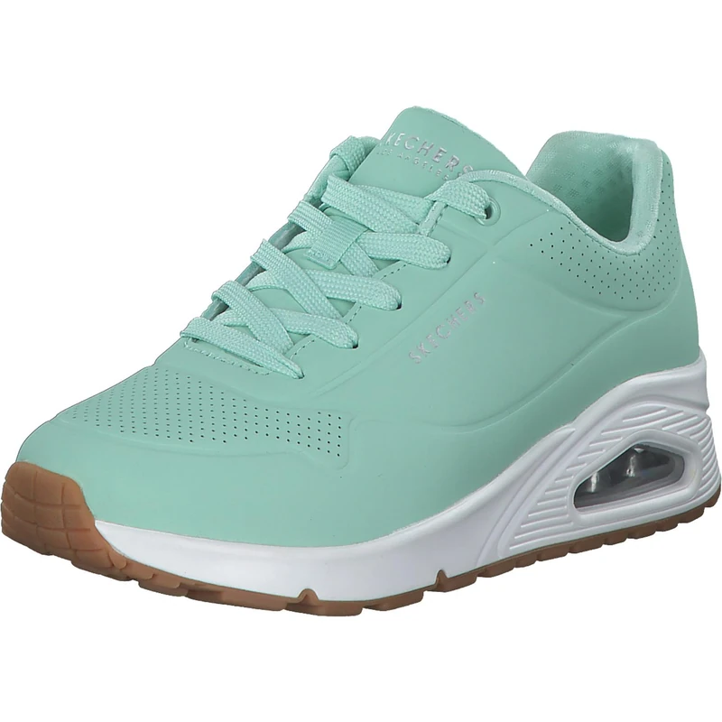 Skechers Women's Uno Stand on Air Sneaker - Mint Durabuck
