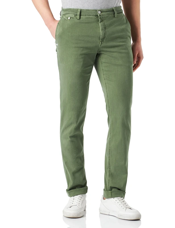 REPLAY Men's Benni X-Lite Plus Color Edition Jeans, 438 Light Military, 31W / 34L