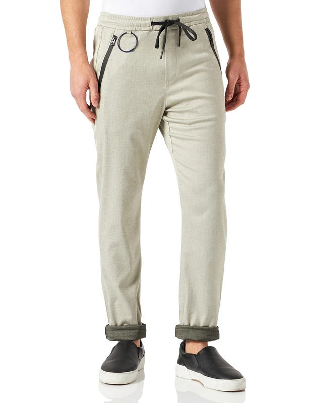 REPLAY Men's M9813 .000.52465 Business Casual Pants, 10 Light Cord/Black, 3032