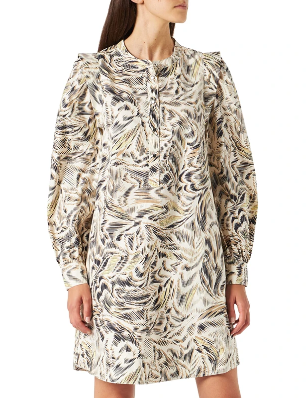 PART TWO MaddinPW DR Dress, Neutral Wing Print, 36