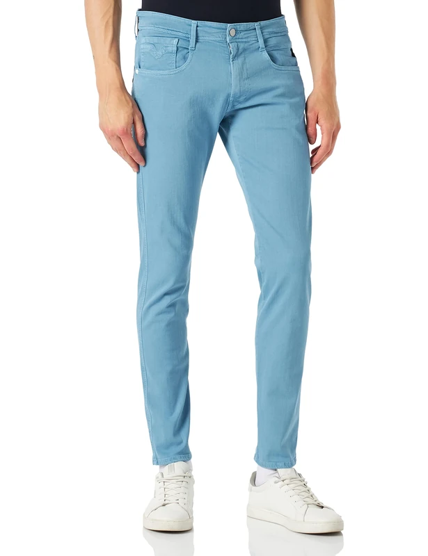 REPLAY Men's Anbass X-Lite Plus Jeans, 309 DEEP Blue, 28W / 30L
