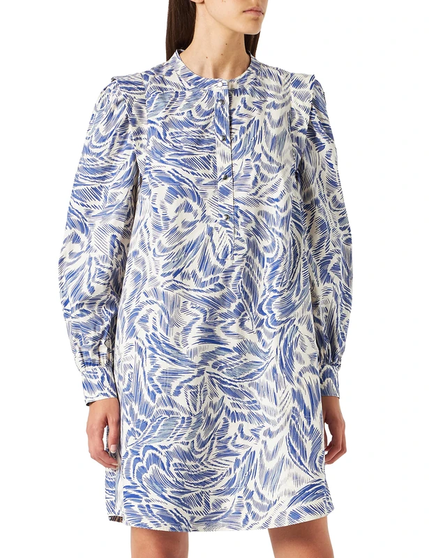 PART TWO MaddinPW DR Dress, Blue Wing Print, 38