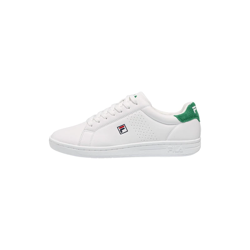 FILA Men FFM0002 Crosscourt 2 F Low Sneaker, White-Verdant Green, 9.5 UK