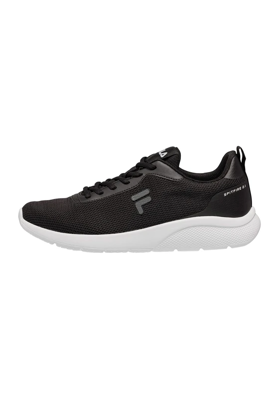 Fila Men's Spitfire Running Shoe, Black-White, 9 UK