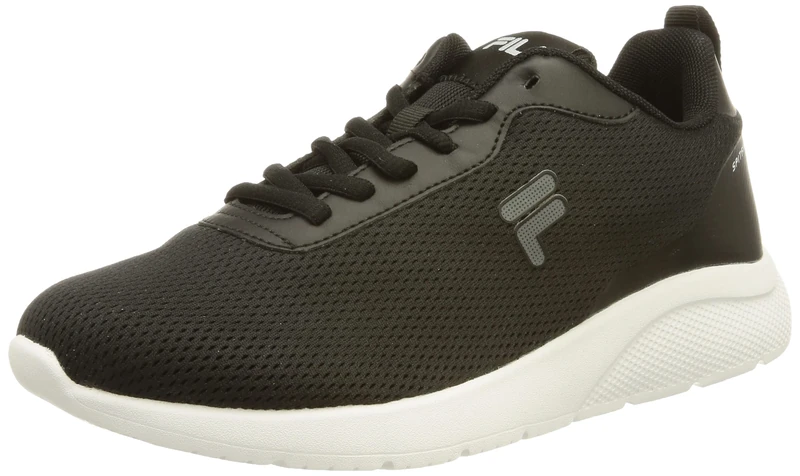 FILA Women's Spitfire Wmn Running Shoe, Black White, 4 UK