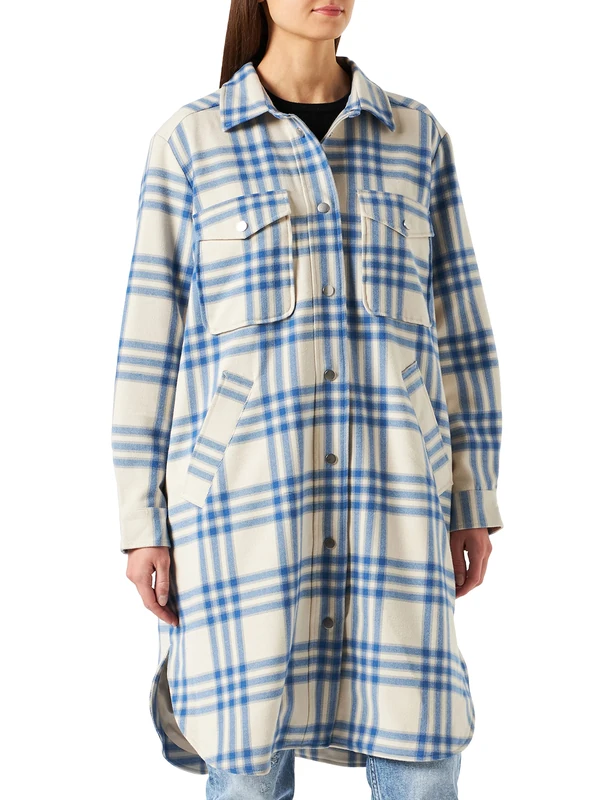 Part Two Women's KirstensPW OTW Outerwear, Dutch Blue Check, UK 6