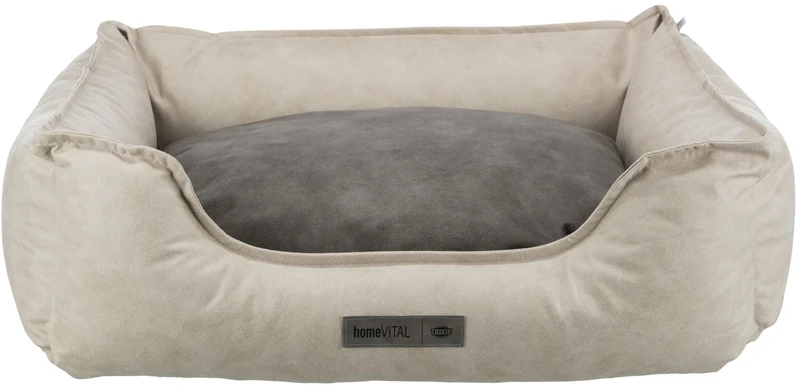 Calito Vital Bed, Square, 60 × 50 cm, Sand and Grey