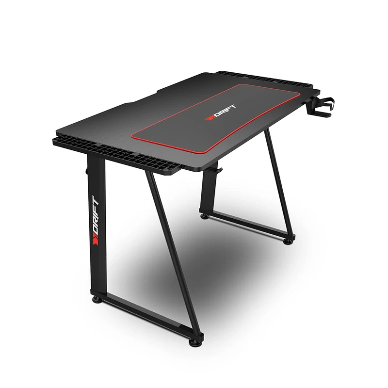 DRIFT GAMING Table - Black, 113 x 60 x 75 cm with Extension