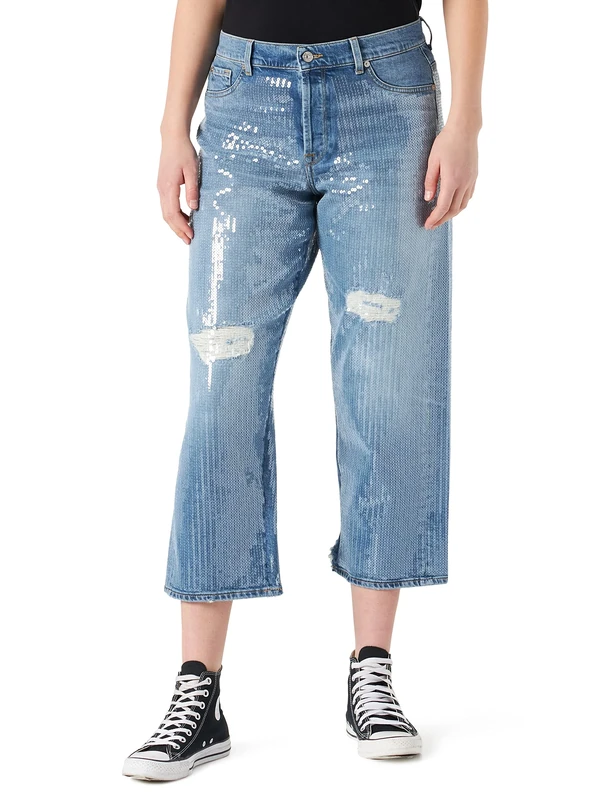 7 For All Mankind Women's JSANK85SDR Jeans, Mid Blue, 29