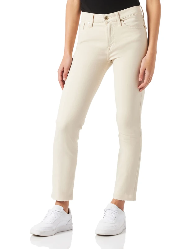 7 For All Mankind Women's JSVYC130AL Pants, Beige, 29