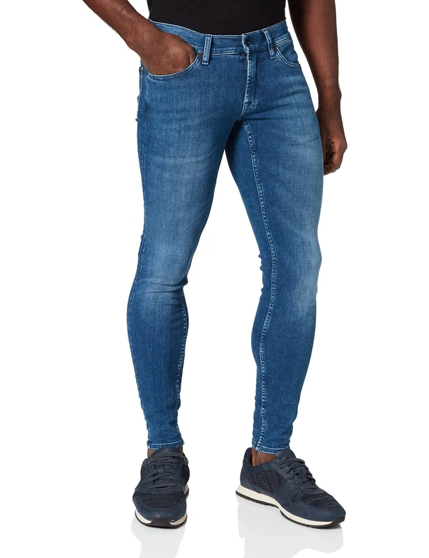 7 For All Mankind Men's JSMVB480TO Jeans, Mid Blue, 29