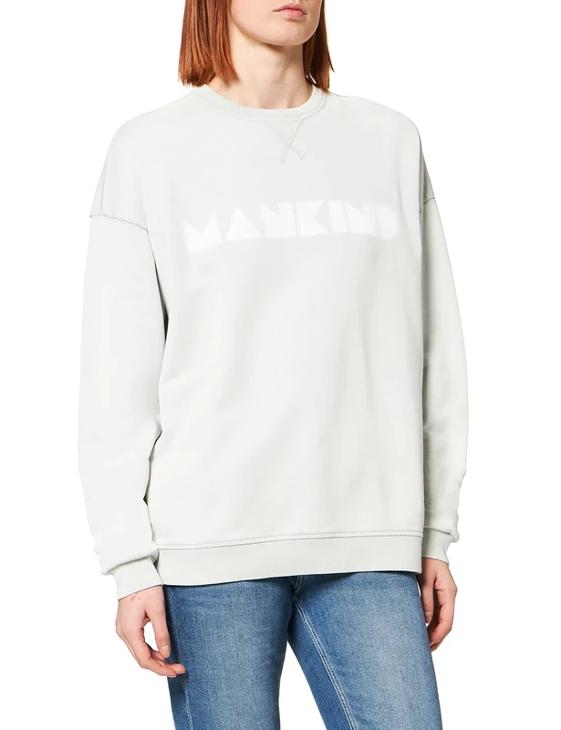 7 For All Mankind Women's JSGL502MPB Sweatshirt, Light Blue, XS