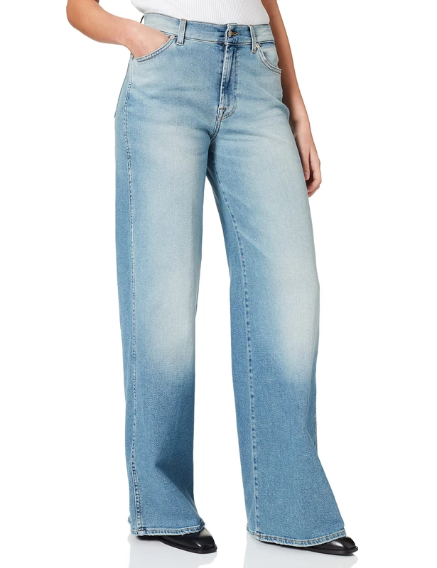 7 For All Mankind Women's JSP01200DR Jeans, Light Blue, 24