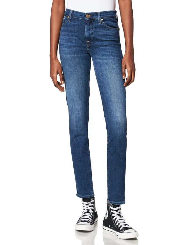 7 For All Mankind Women's JSWZC12EEL Jeans, Dark Blue, 23