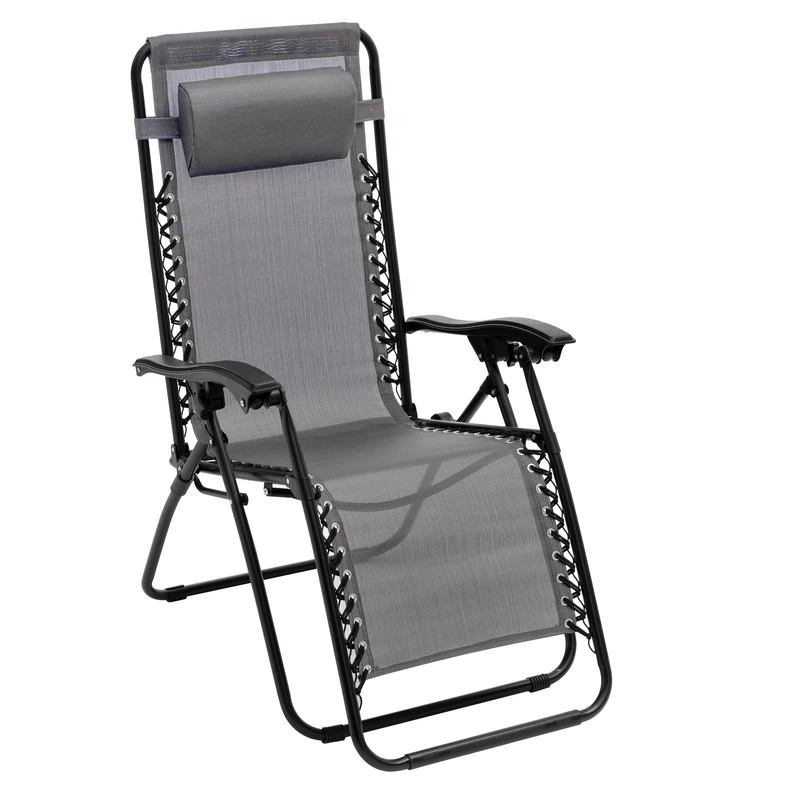 Baroni Home Armchair, Alloy Steel, Grey, 165x65x113 cm