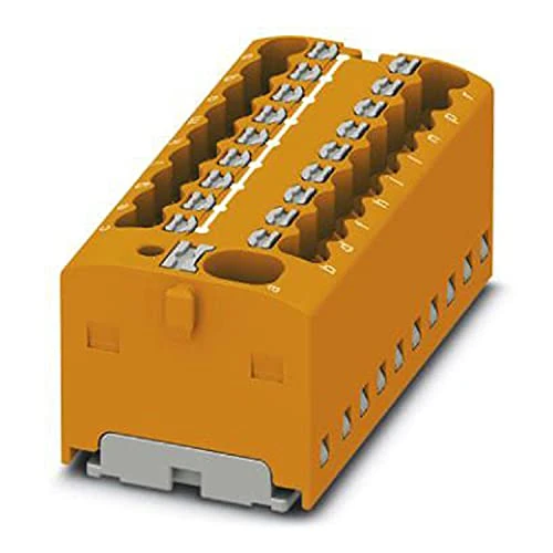 PHOENIX CONTACT PTFIX distribution block 4/18X1,5 OG, base terminal with power, rated current 41A, push-in connector, 19 Number of connections, width 43,9 mm, height 17,7 mm, direct installation with