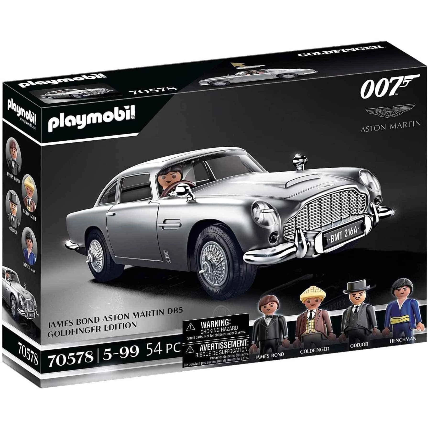 Playmobil 70578 JAMES BOND ASTON MARTIN DB5 - GOLDFINGER EDITION, For James Bond fans, collectors and children aged 5-99